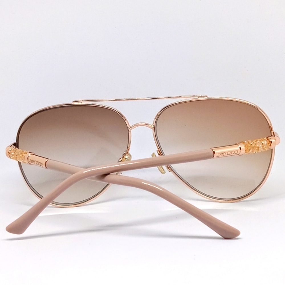 JIMMY CHOO "GRAY/S" SUNGLASSES WITH NON- PRESCRIPTION LENS: - Picture 11 of 15